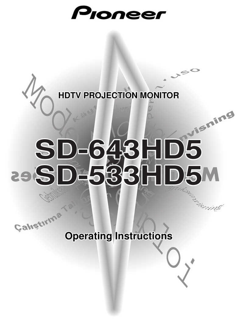 Pioneer SD-643HD5 User manual Pioneer SD-643HD5 User manual