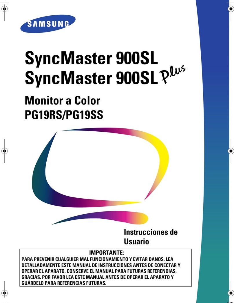 Samsung SyncMaster 900SL Instruction Manual