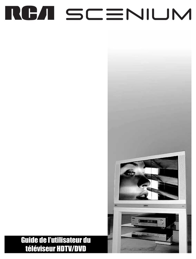 RCA D52W136D - 52" HDTV Monitor Quick start guide