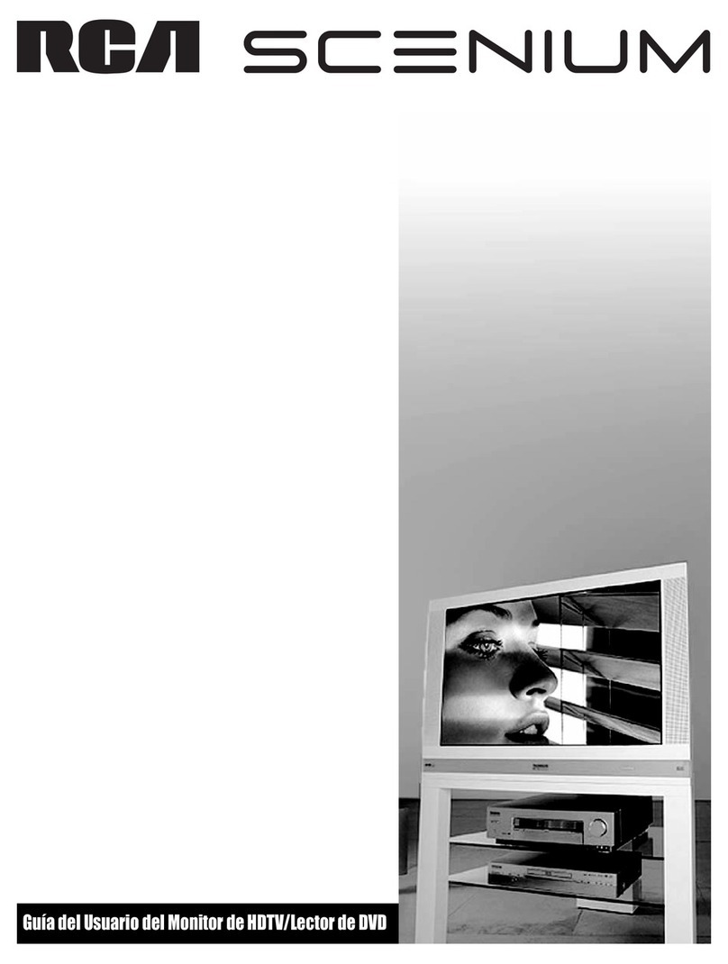 RCA D52W136D - 52" HDTV Monitor Quick start guide