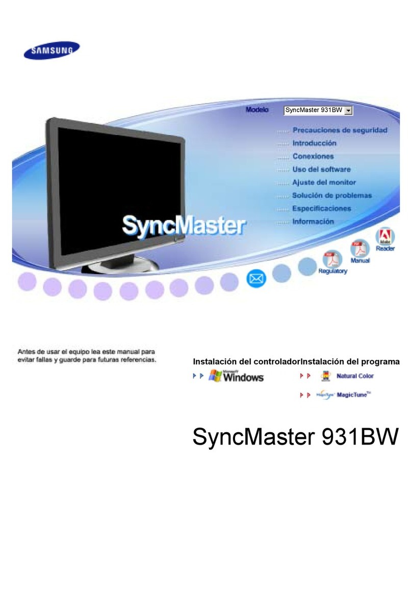 Samsung SyncMaster 931BW User manual