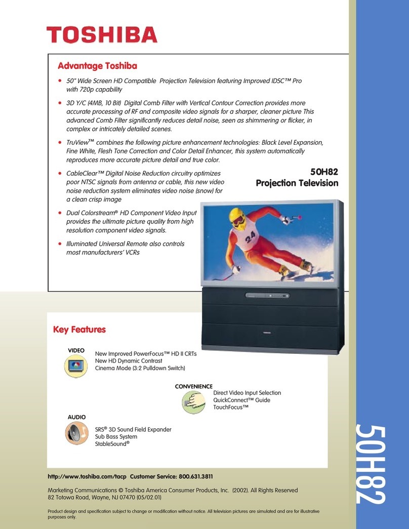 Toshiba 50H82 User manual