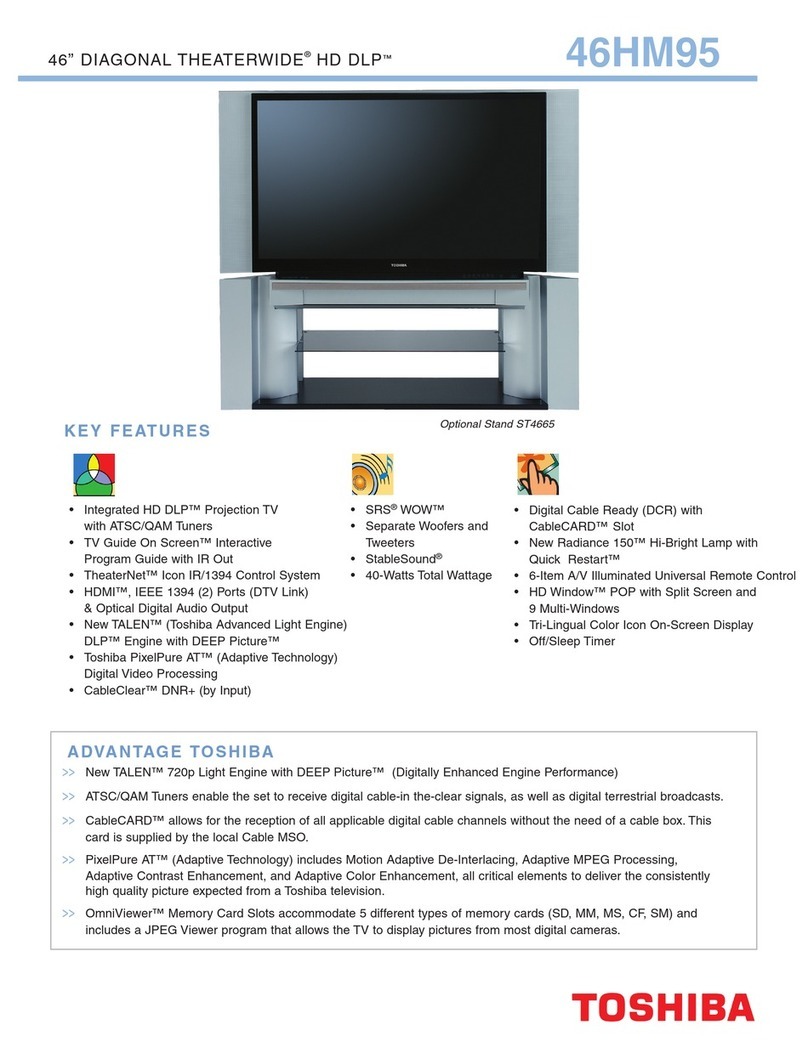 Toshiba TheaterWide 46HM95 User manual