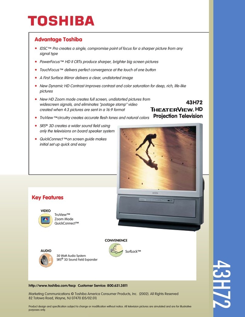 Toshiba 43H72 User manual
