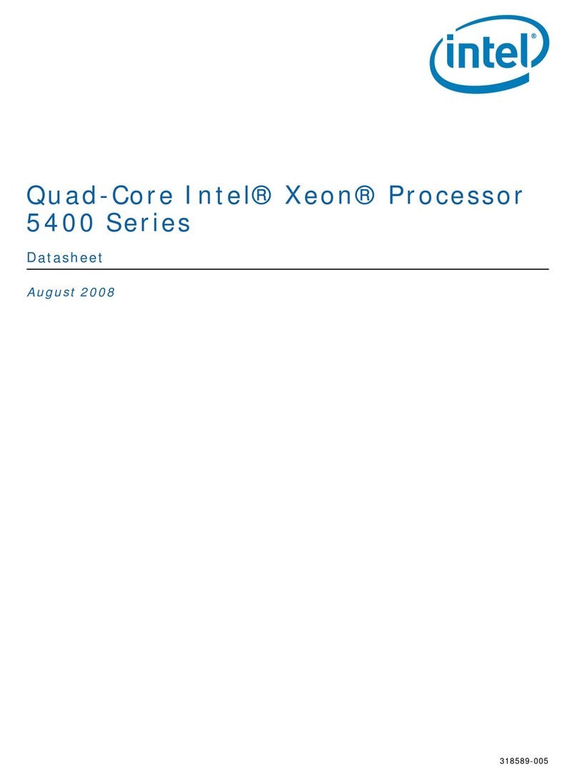 Intel E5420 - CPU XEON QUAD CORE 2.50GHZ FSB1333MHZ 12M LGA771 HALOGEN FREE... User manual