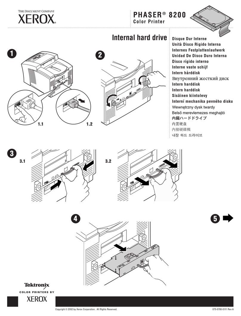 Xerox Phaser  8200 User manual