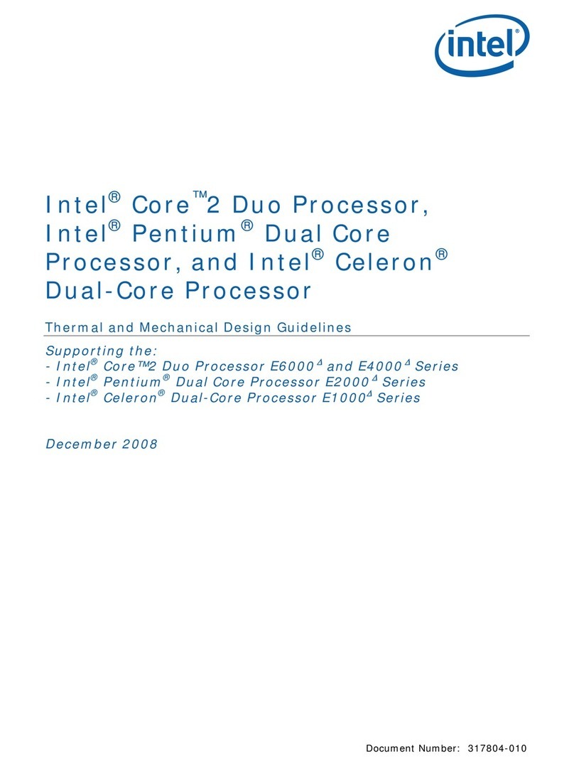 Intel E2180 - Pentium Dual-Core 2.00GHz 800MHz 1MB Socket 775... Instruction Manual