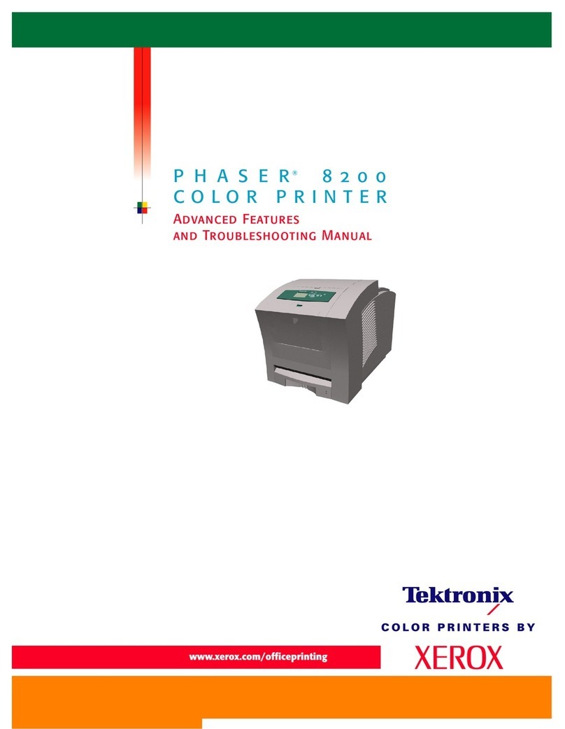 Xerox 8200B - Phaser Color Solid Ink Printer Owner's manual