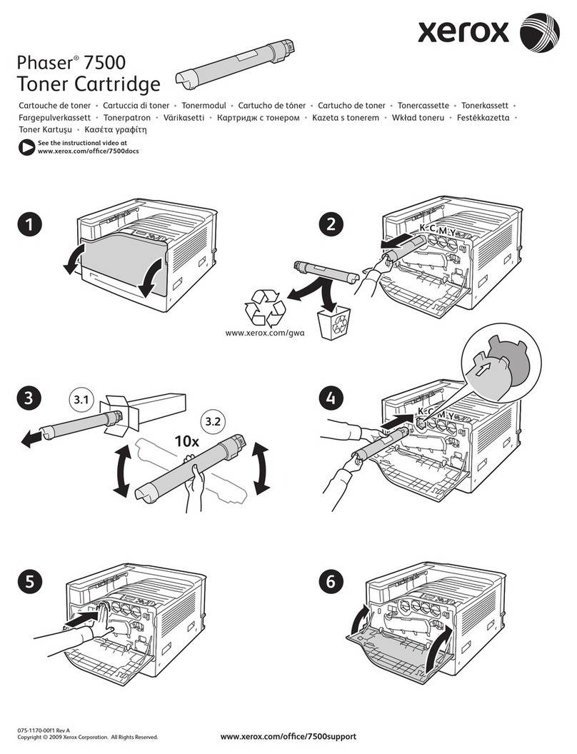 Xerox 7500DX - Phaser Color LED Printer User manual