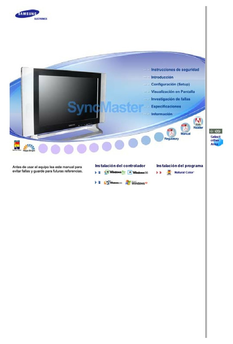Samsung 730MW - SyncMaster - 17" LCD Monitor User manual