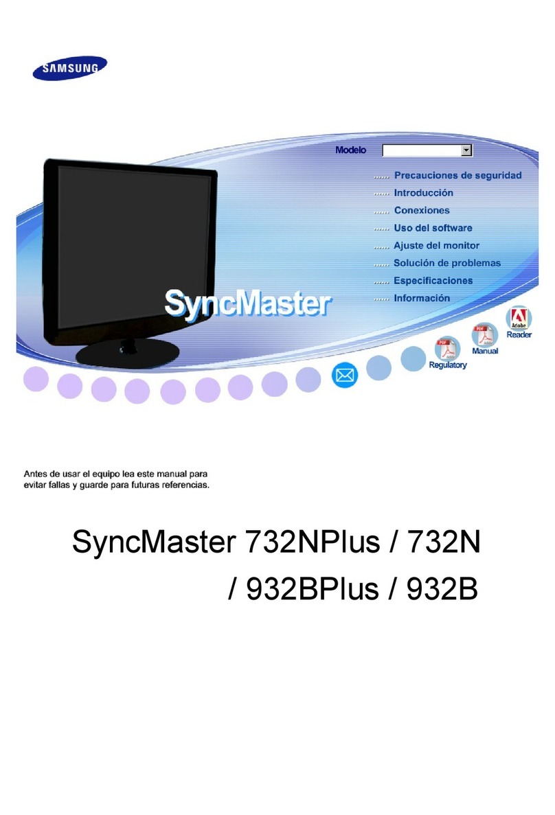 Samsung 732N - LCD Analog Display User manual