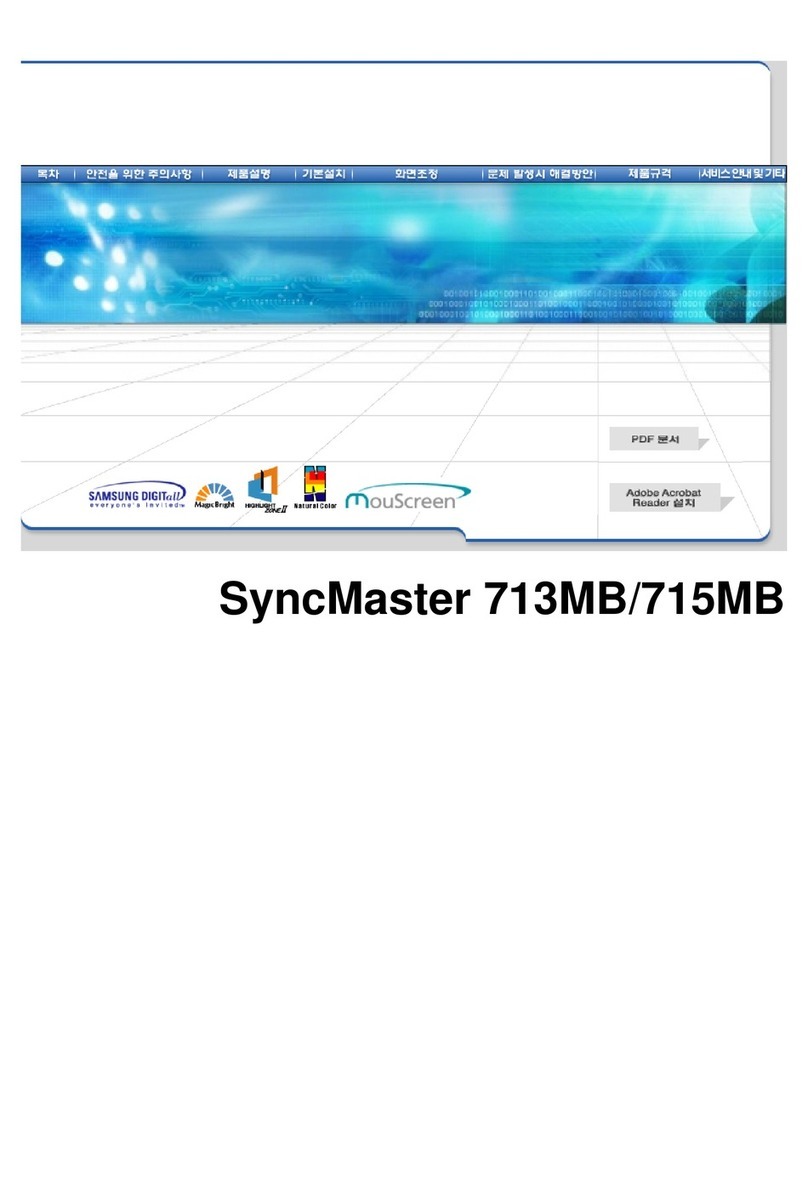 Samsung 763MB - SyncMaster 763 MB User manual