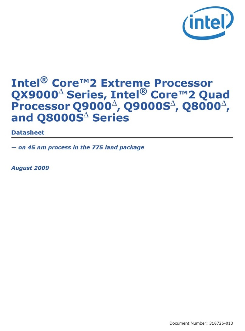 Intel X3350 - Xeon 2.66 Ghz 12M L2 Cache 1333MHz FSB LGA775 Quad-Core... User manual