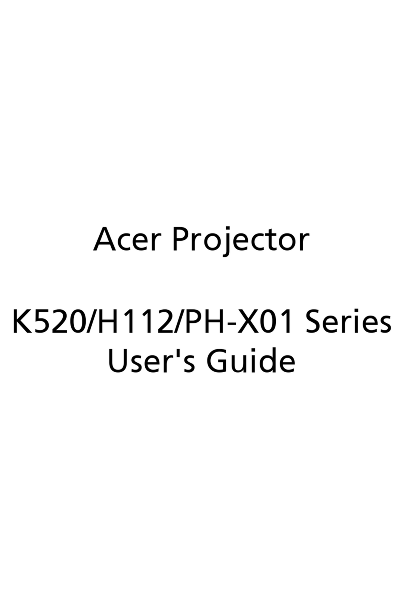 Acer K520 Series User manual Acer K520 Series User manual