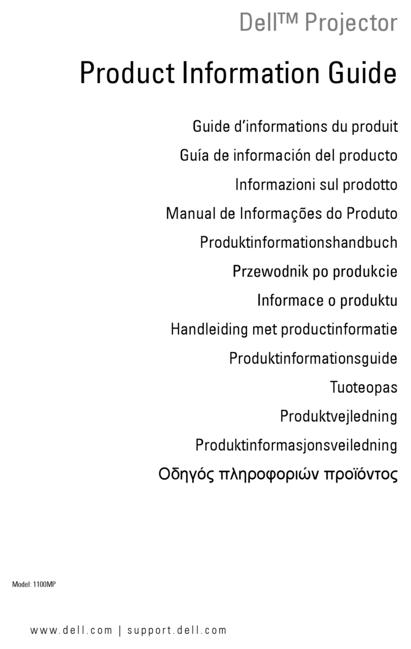 Dell 1100MP Installation and operation manual