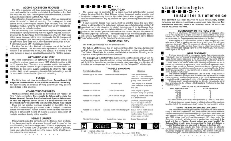 Xtant 301A How to use
