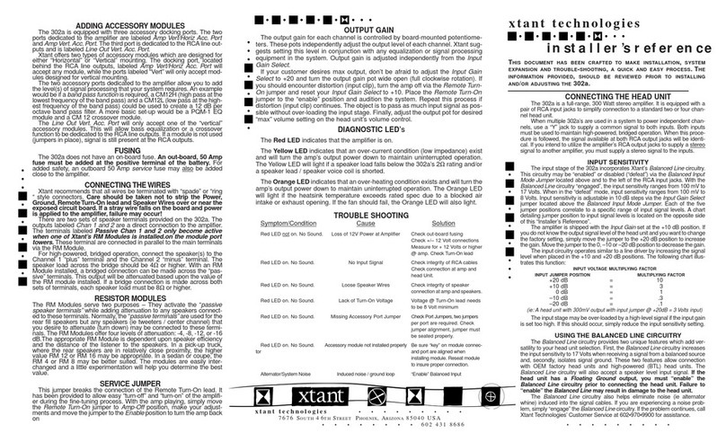 Xtant 302A How to use