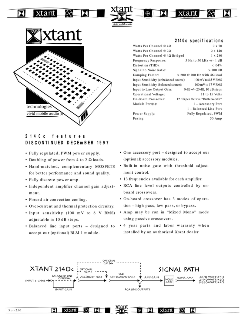 Xtant 2140C Specifications