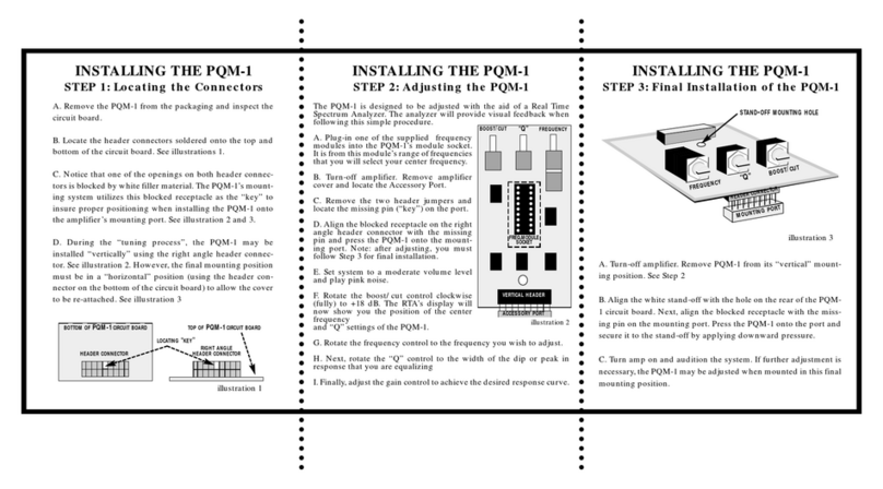 Xtant PQM1 User manual