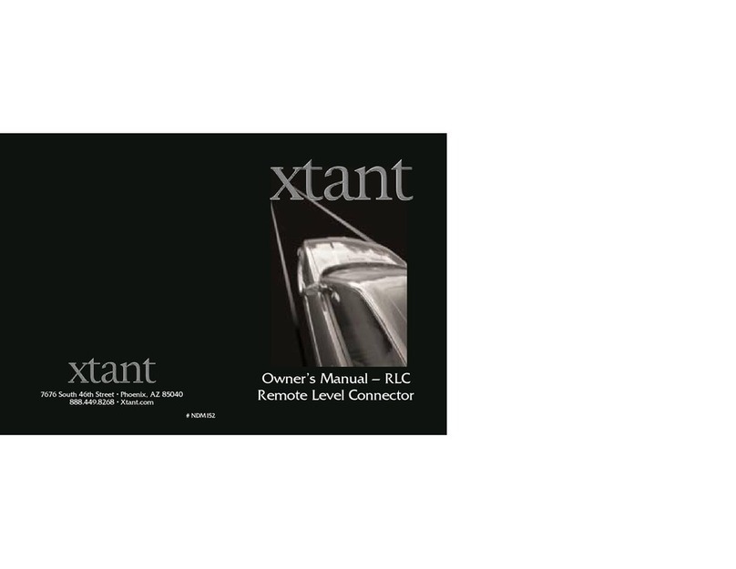 Xtant RLC owner's manual
