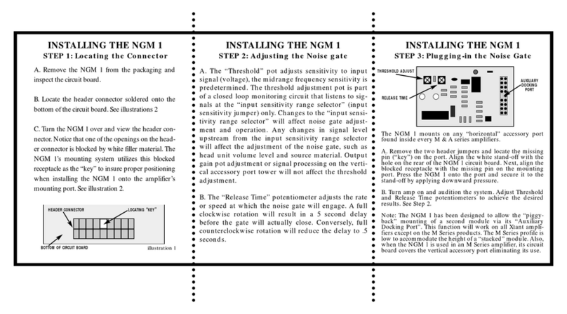 Xtant NGM 1 User manual