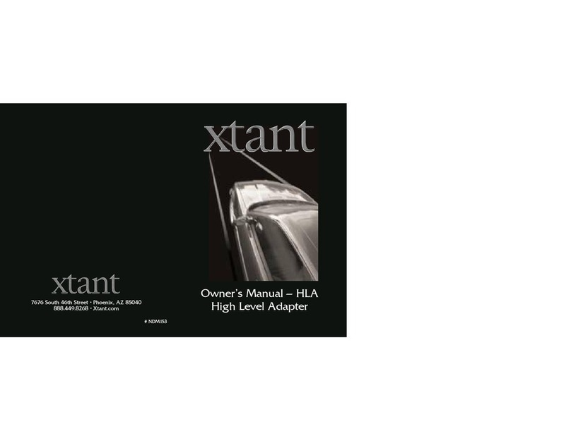Xtant HLA owner's manual