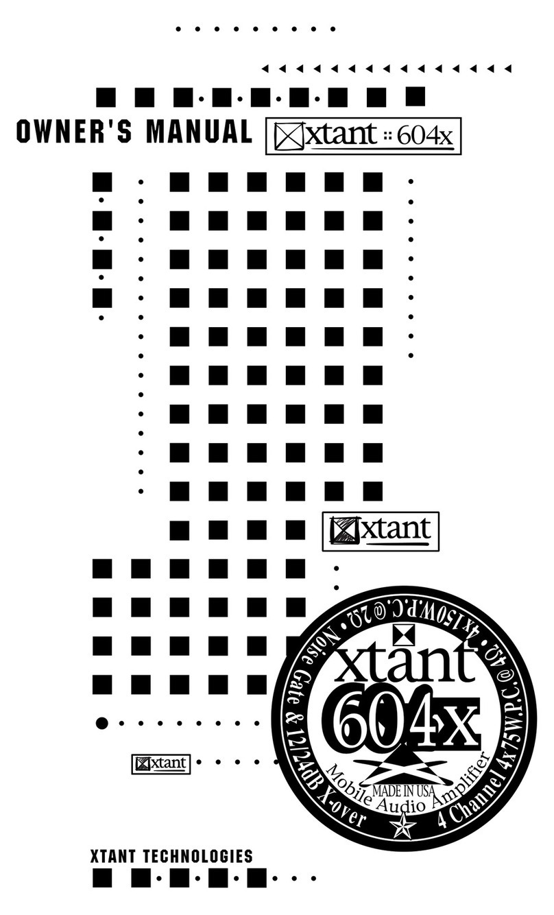 Xtant 604X User manual