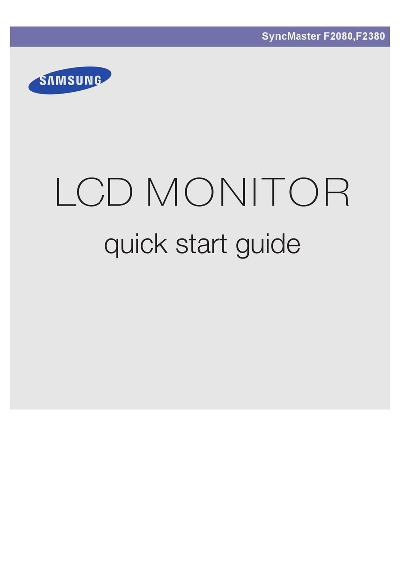 Samsung F2080 - SyncMaster - 20" LCD Monitor User manual
