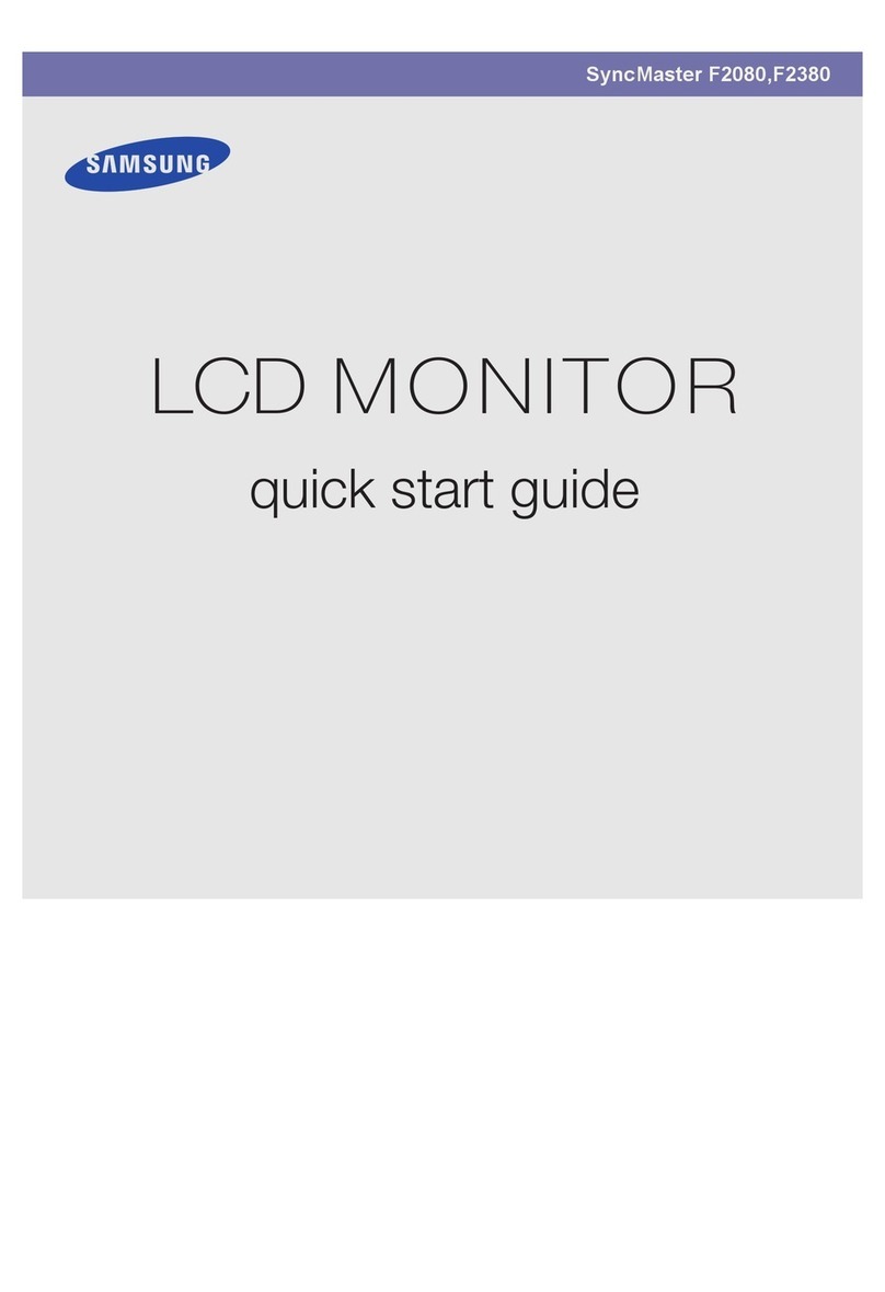 Samsung F2080 - SyncMaster - 20" LCD Monitor User manual
