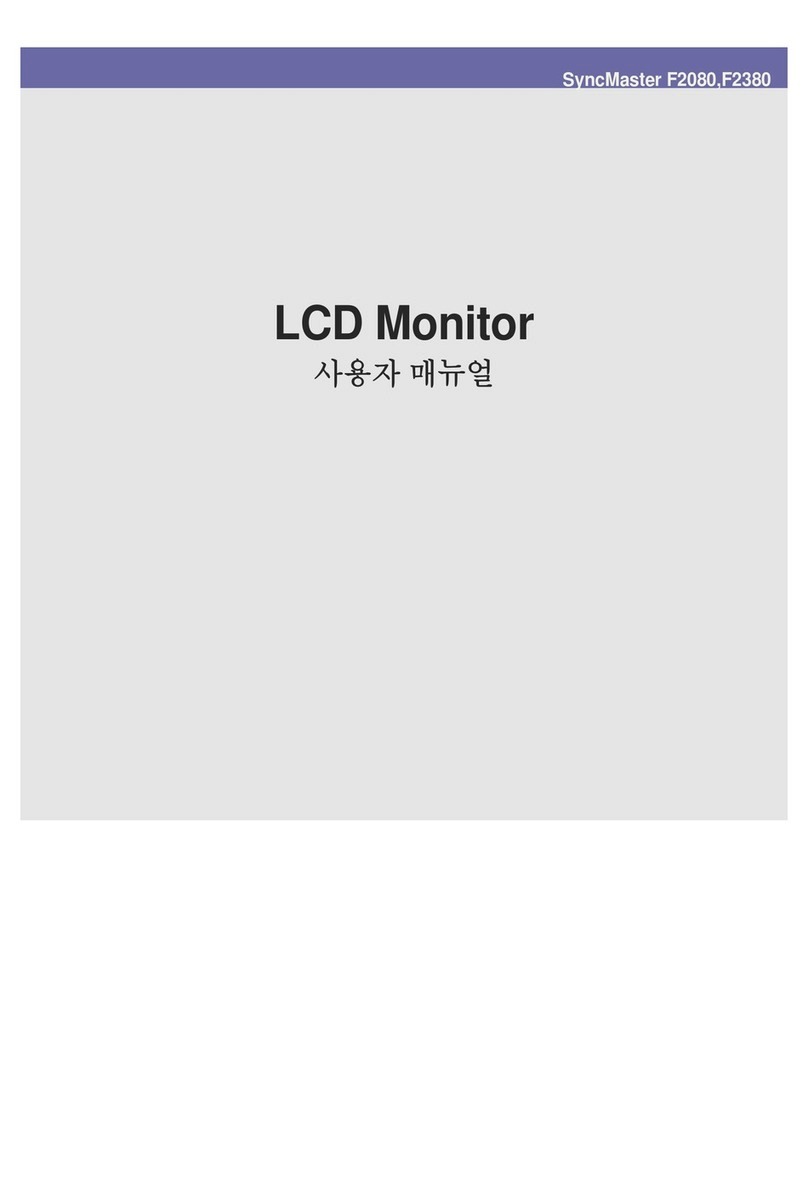 Samsung F2080 - SyncMaster - 20" LCD Monitor User manual