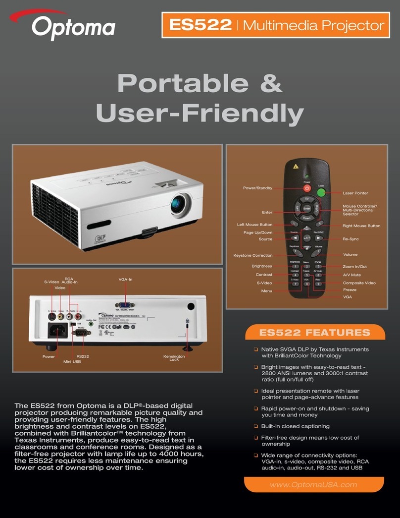 Optoma DS219 User manual