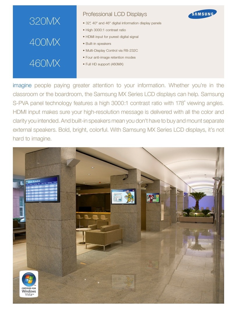 Samsung LH46MGPLBC/ZA User manual