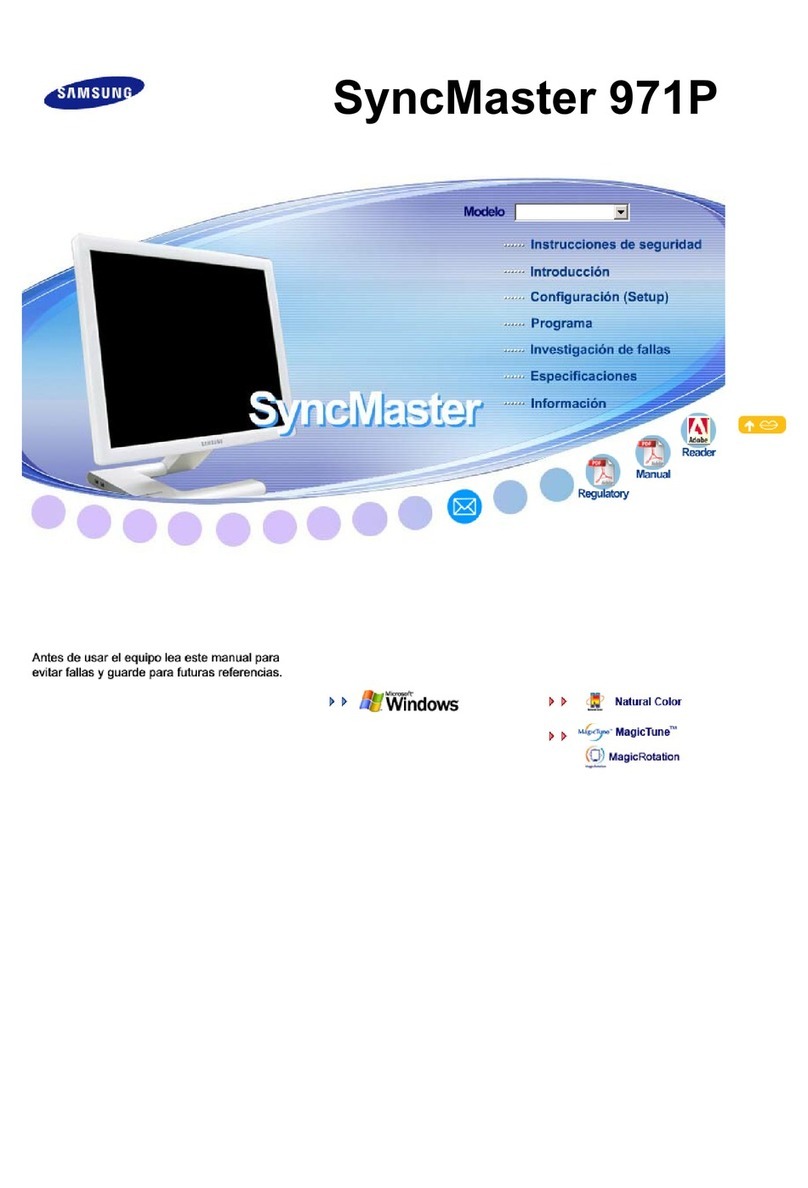 Samsung 971P - SyncMaster - 19" LCD Monitor User manual