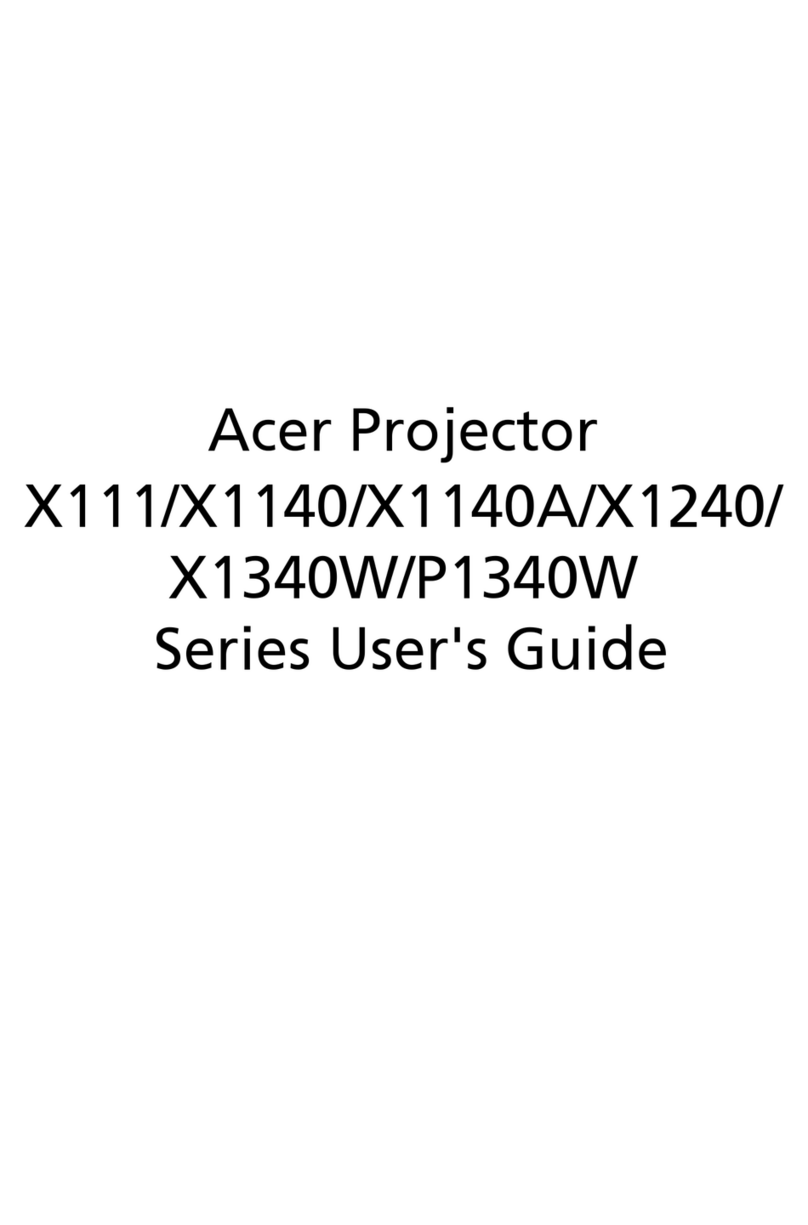 Acer X1140 user manual