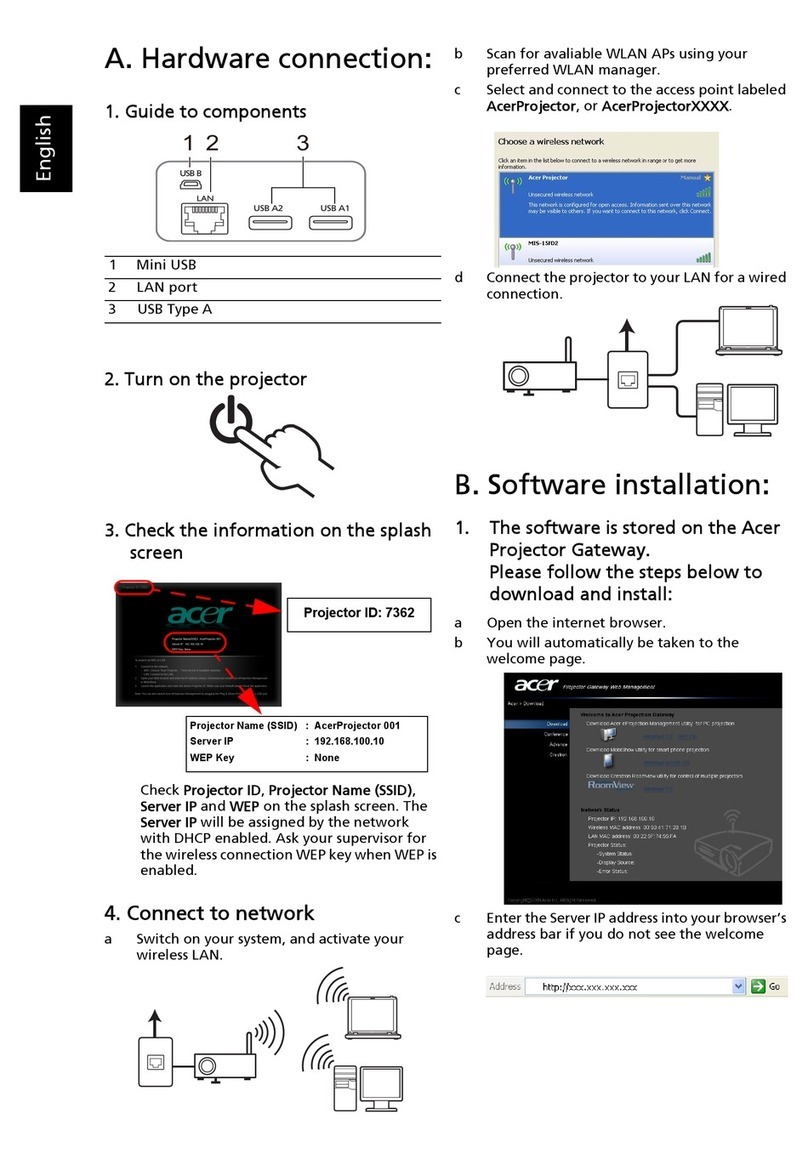 Acer U5200 Series User manual Acer U5200 Series User manual