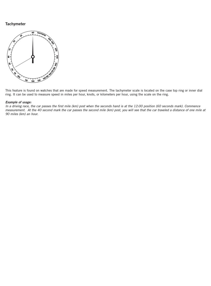 Fossil ANALOG TACHYMETER User manual