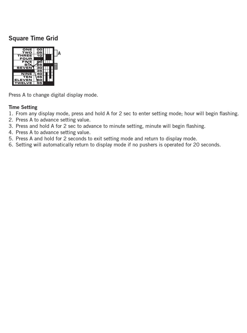 Fossil ANADIGI SQUARE TIME GRID User manual