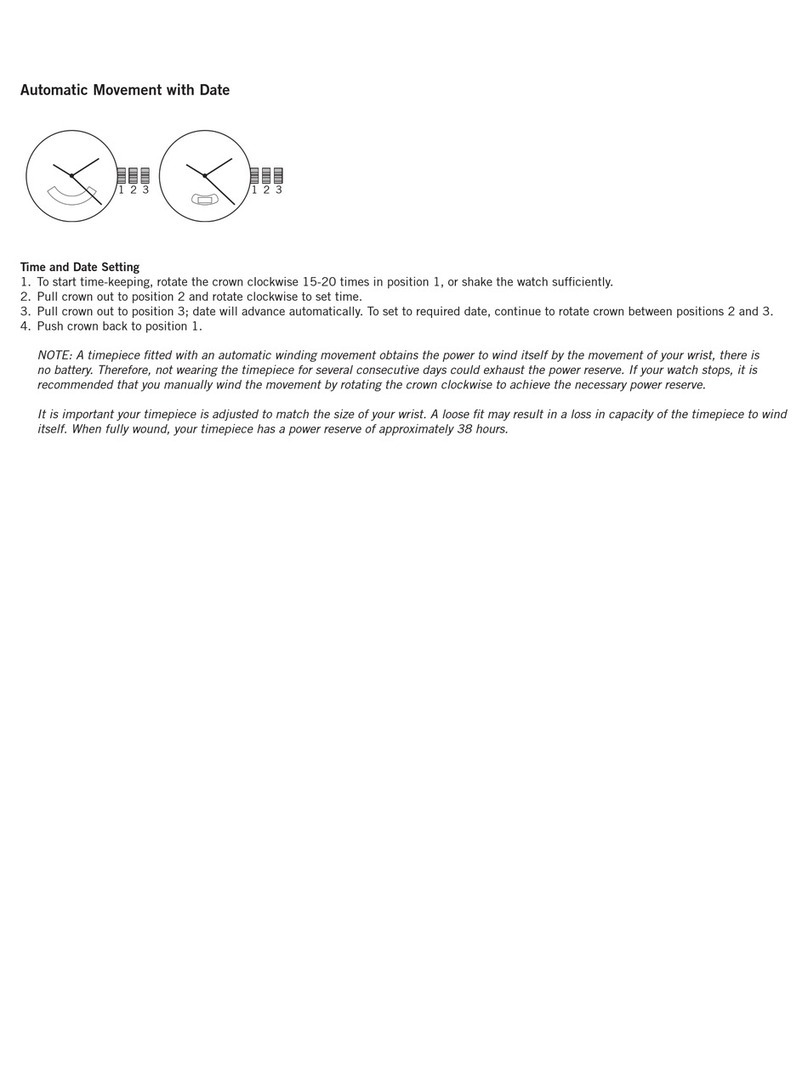 Fossil ANALOG AUTOMATIC MOVEMENT WITH DATE User manual Fossil ANALOG AUTOMATIC MOVEMENT WITH DATE User manual