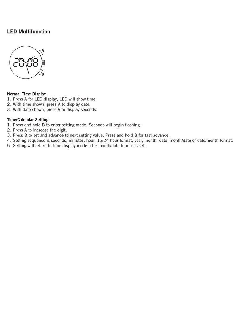 Fossil ANADIGI LED MULTIFUNCTION User manual Fossil ANADIGI LED MULTIFUNCTION User manual