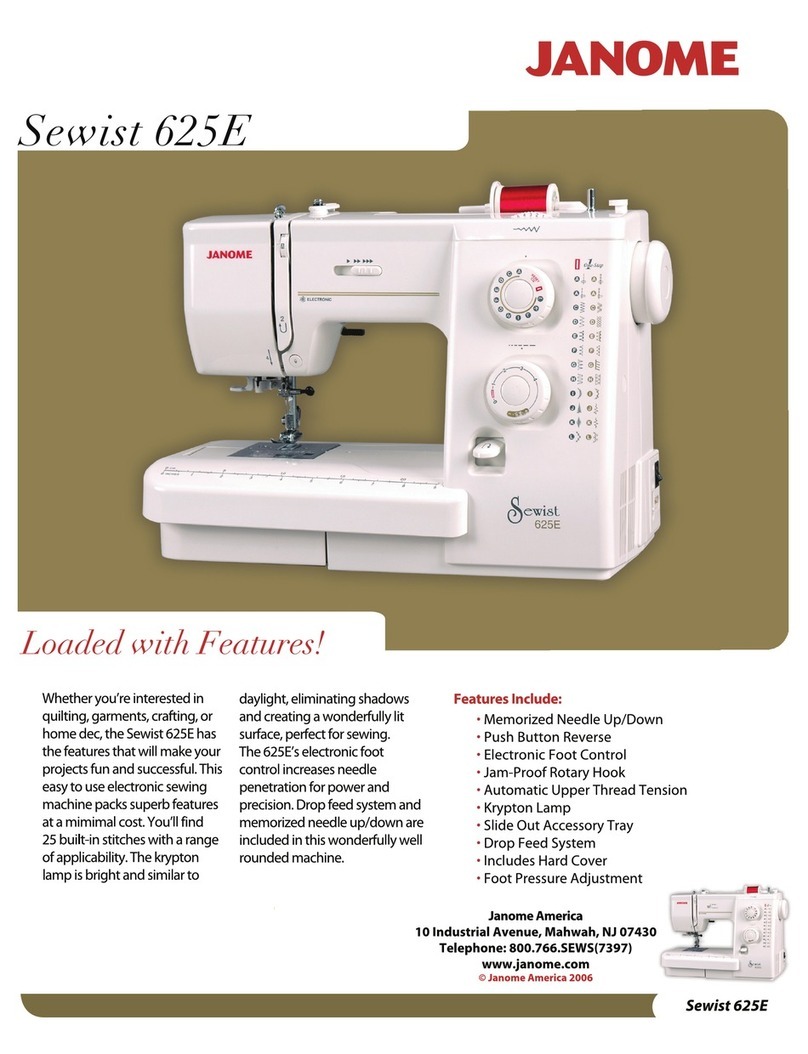 Janome 625E brochure
