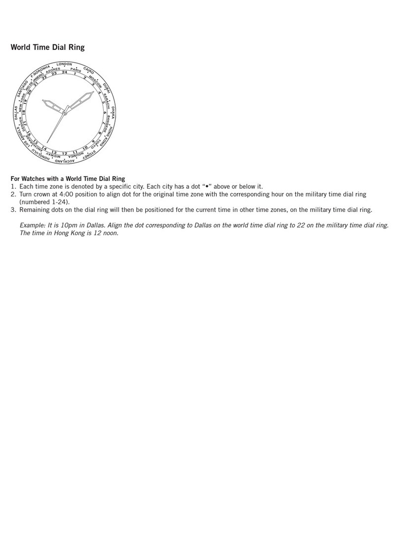 Fossil MULTIFUNCTION WORLD TIME DIAL RING User manual Fossil MULTIFUNCTION WORLD TIME DIAL RING User manual