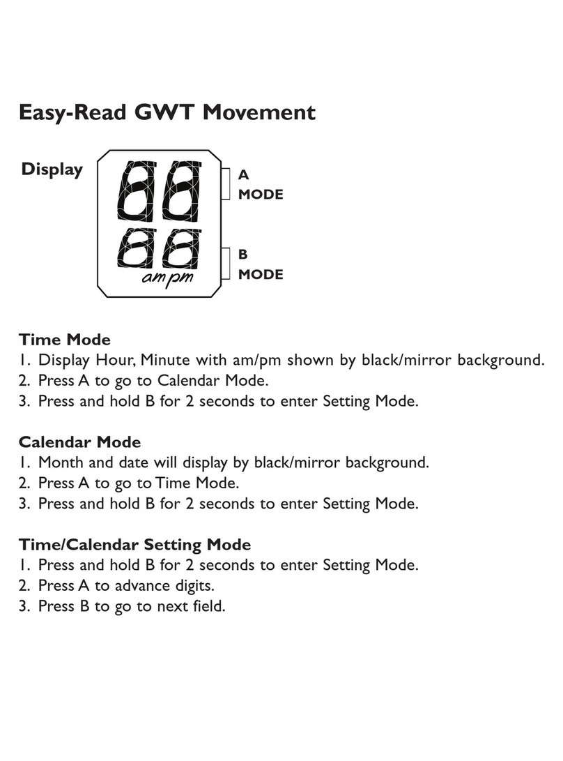 Fossil MISC GEHRY EASY READ GWT MOVEMENT User manual Fossil MISC GEHRY EASY READ GWT MOVEMENT User manual
