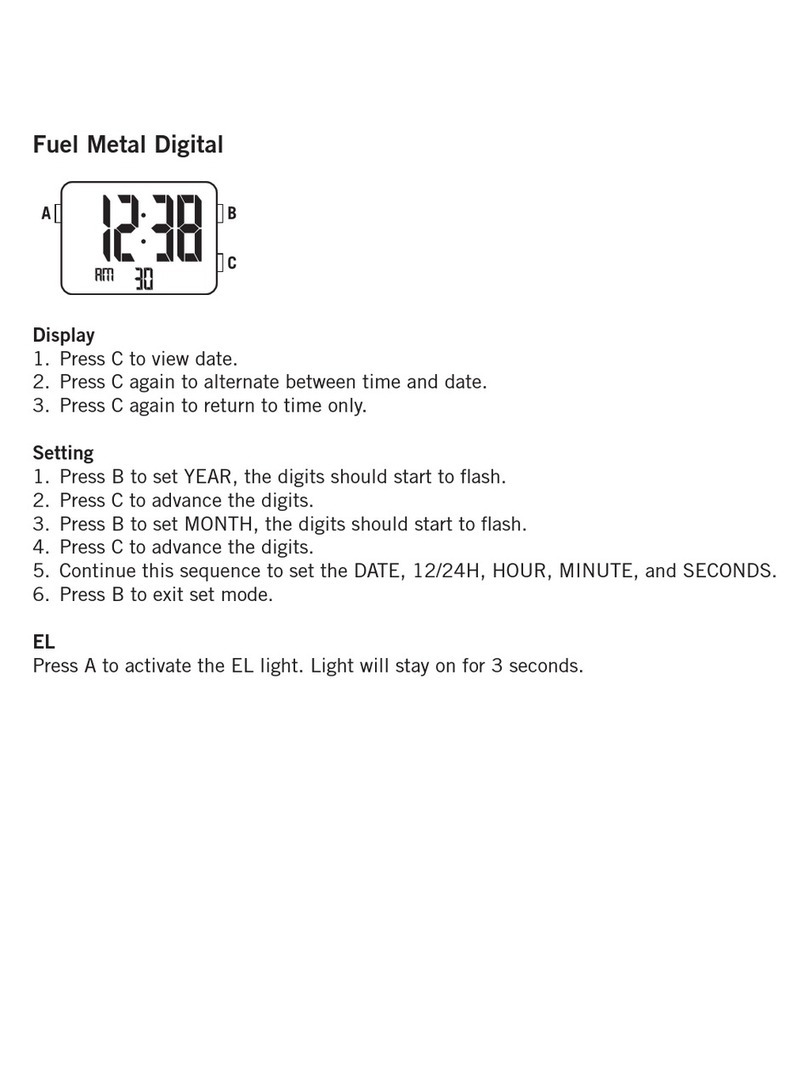 Fossil FUEL METAL DIGI TAL User manual Fossil FUEL METAL DIGI TAL User manual