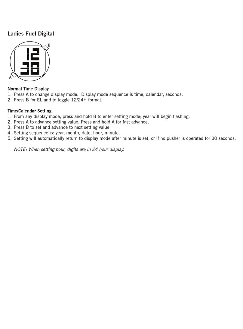 Fossil LADIES FUEL DIGITAL User manual
