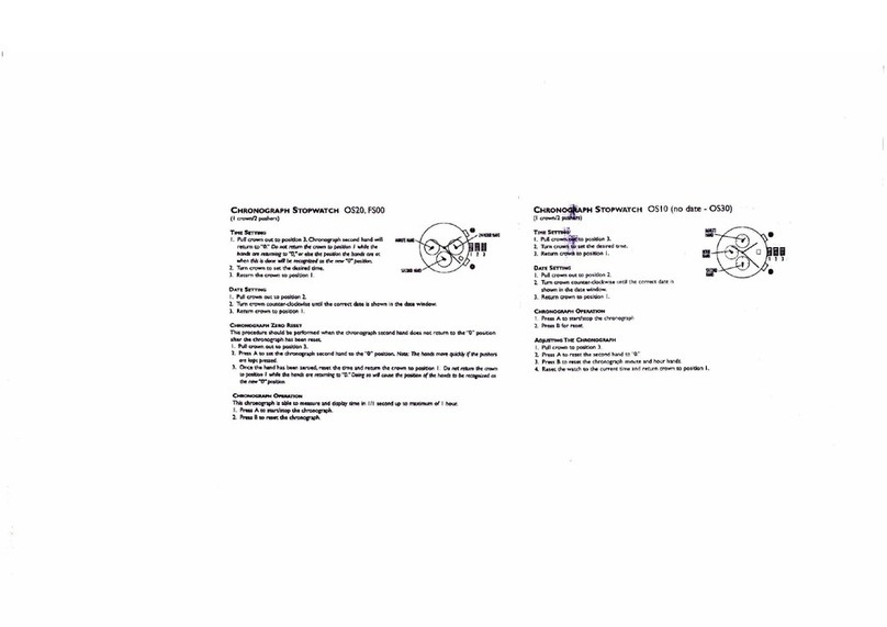 Fossil FS00 User manual Fossil FS00 User manual