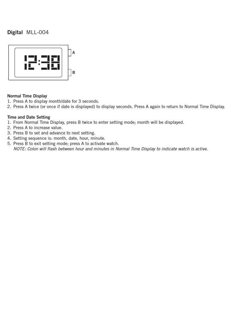 Fossil DIGITAL MLL-004 User manual