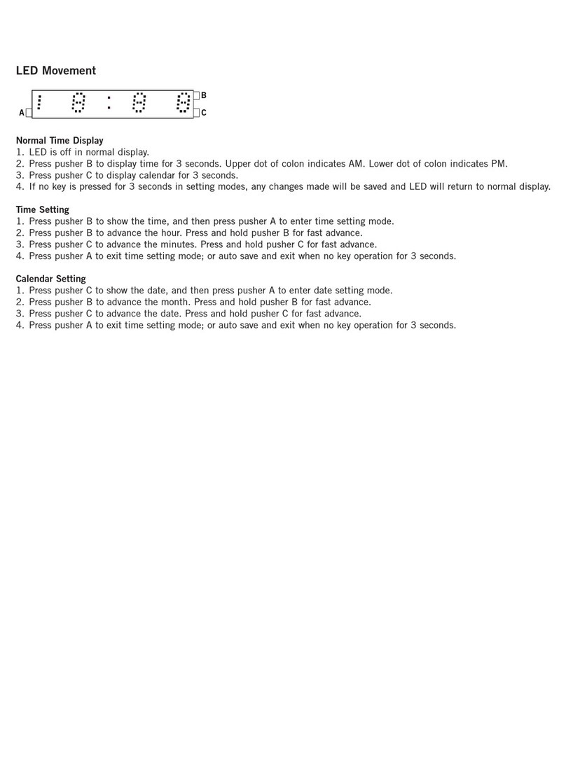 Fossil DIGITAL LED MOVEMENT User manual