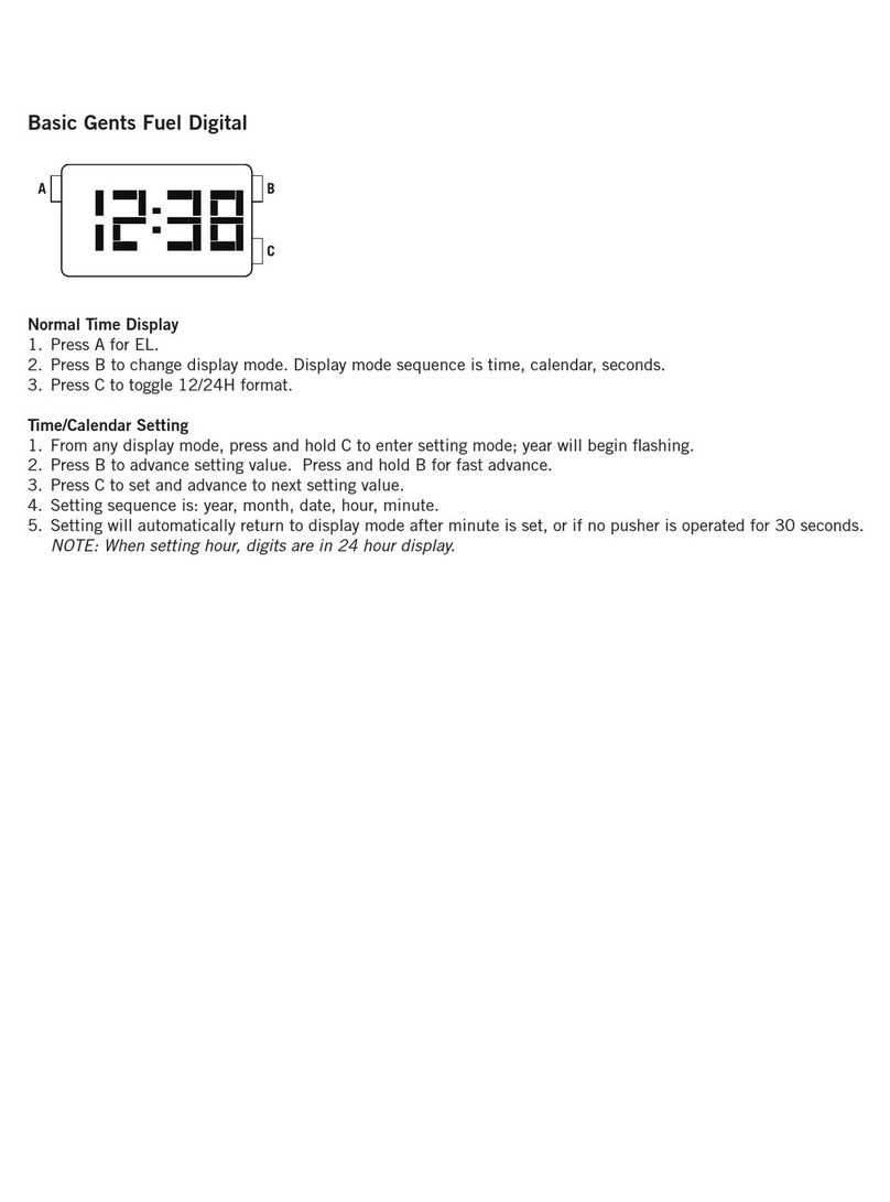 Fossil DIGITAL BASIC GENTS FUEL DIGITAL User manual Fossil DIGITAL BASIC GENTS FUEL DIGITAL User manual
