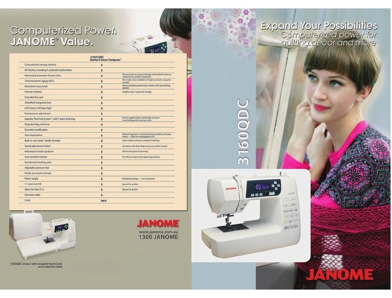 Janome 3160QDC - brochure