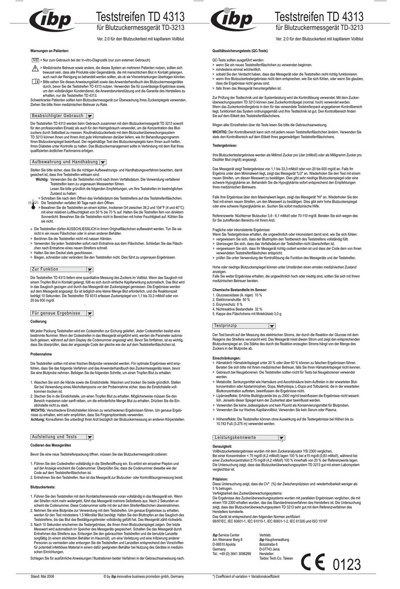 IBP TD 4313 User manual